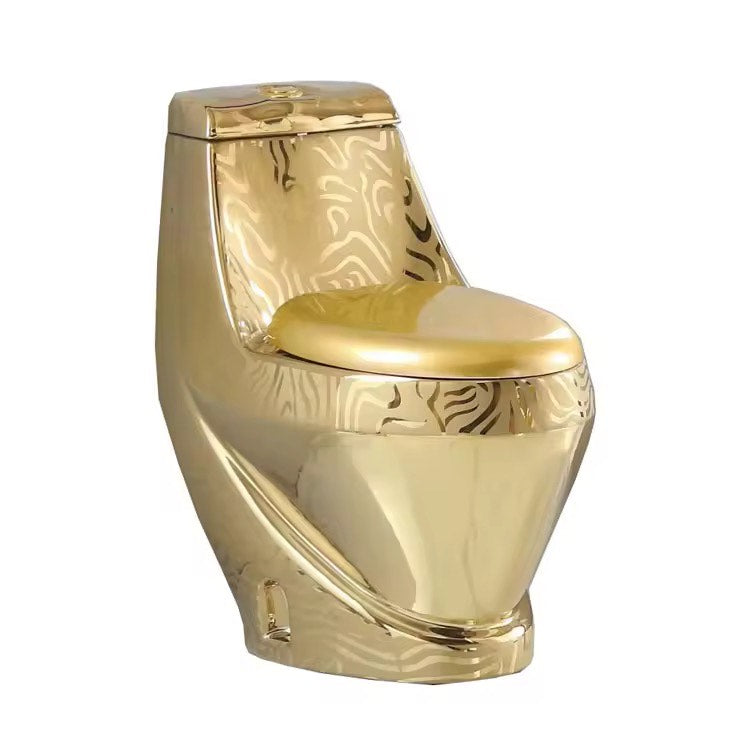 Luxury Modern Gold Silver Toilet Commode