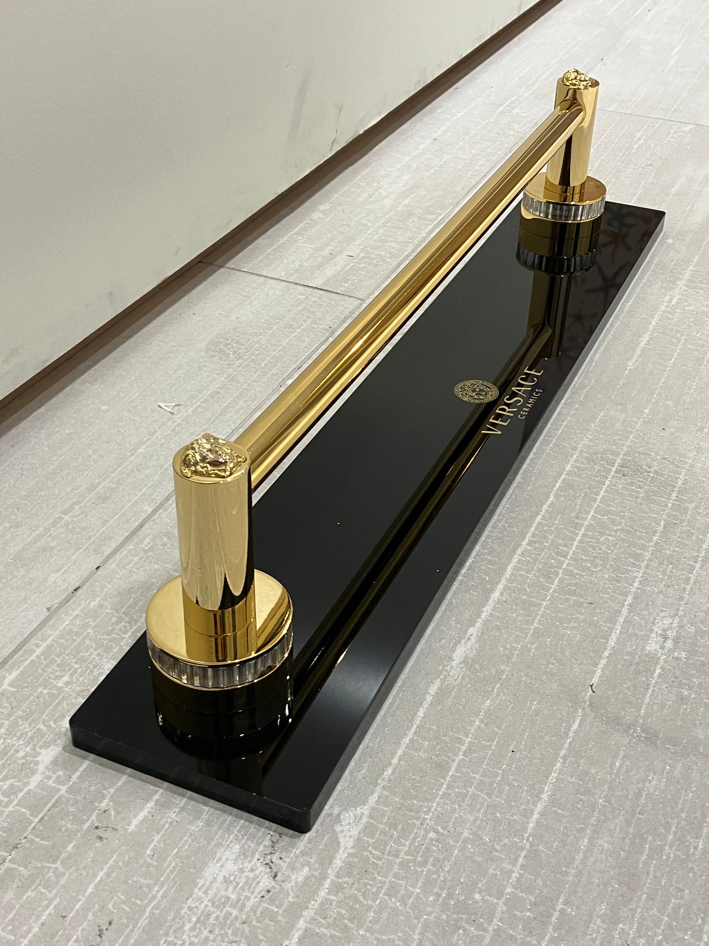 Versace Glass Towel Holder Gold 60CM