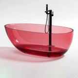 Free Standing Clear Transparent Modern Style Bathtub