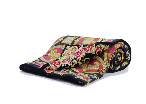 Versace Petit Petitot Red and Black Double Lion Comforter - 270cm x 270cm