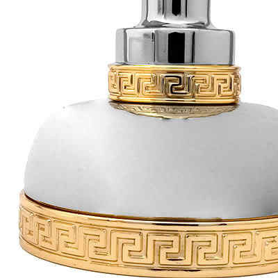 Versace Gold and Chrome Wall Soap Holder – Fine et Flair Furniture, Inc.