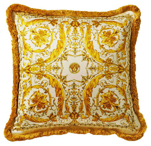 Versace Medusa Le Grand Pillow - White, Gold 45cm x 45cm