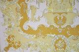 Versace Atelier Roman Greek Antique Fabric Panel -140cm x140cm Light Rose with Gold
