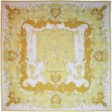 Versace Atelier Roman Greek Antique Fabric Panel -140cm x140cm Light Rose with Gold
