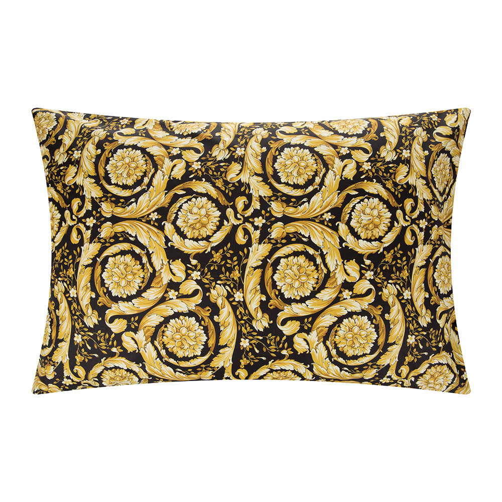 Versace Barocco Pillow Case Queen Size 2-Piece Set - Black Plus 1 Pair Free