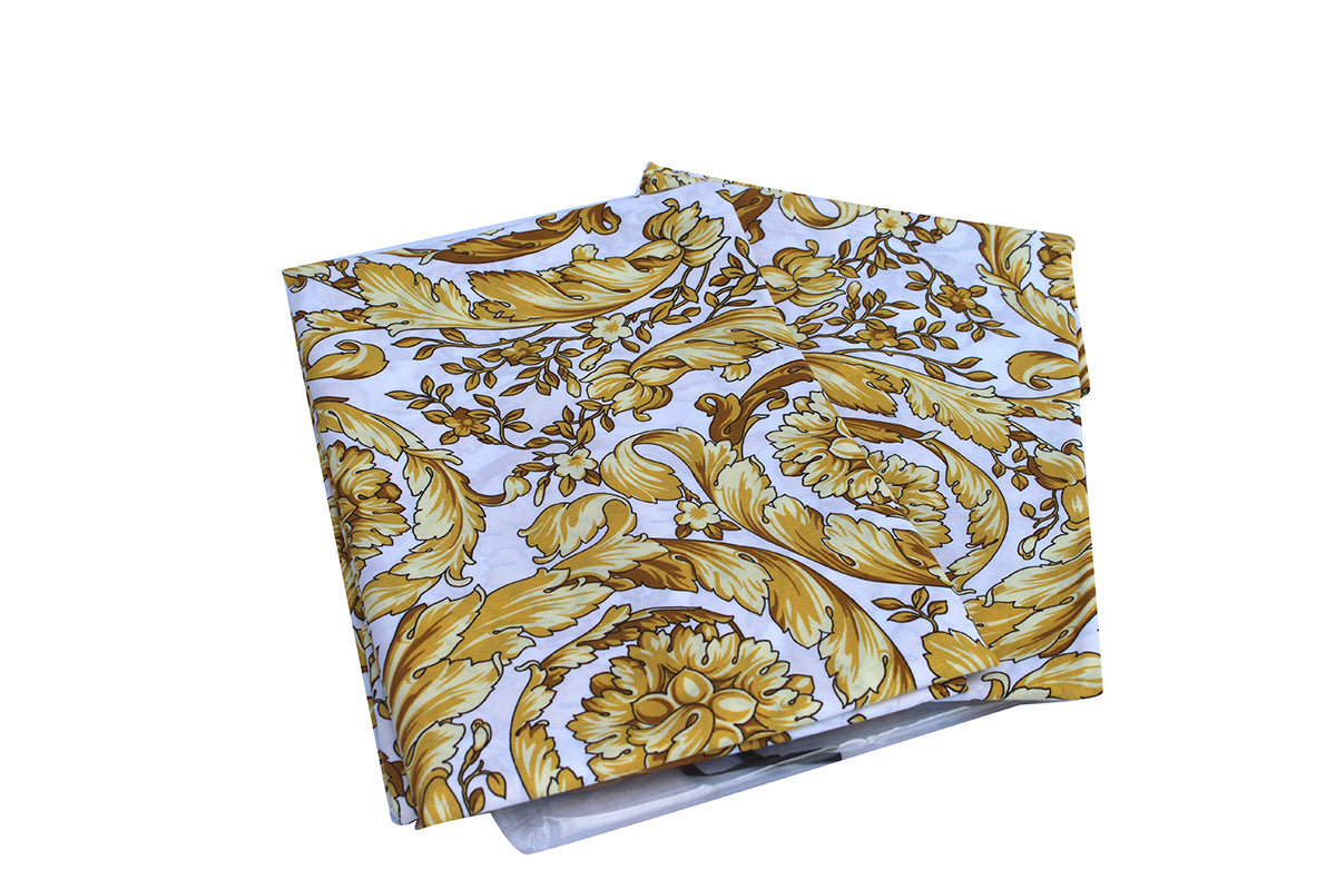 Versace Barocco White Pillow Case Queen Size 4- Piece Set