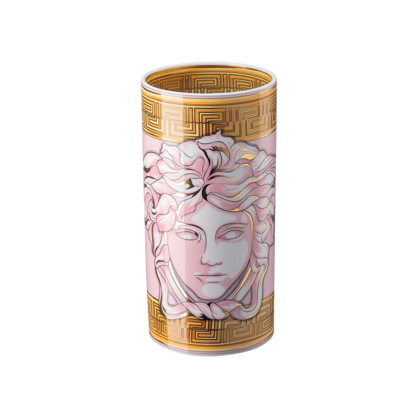 Versace Medusa Amplified Pink Coin Porcelain Vase