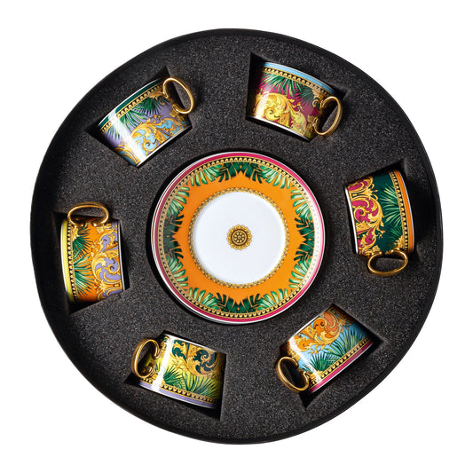 Versace Jungle Animalier Tea Cup & Saucer For 6