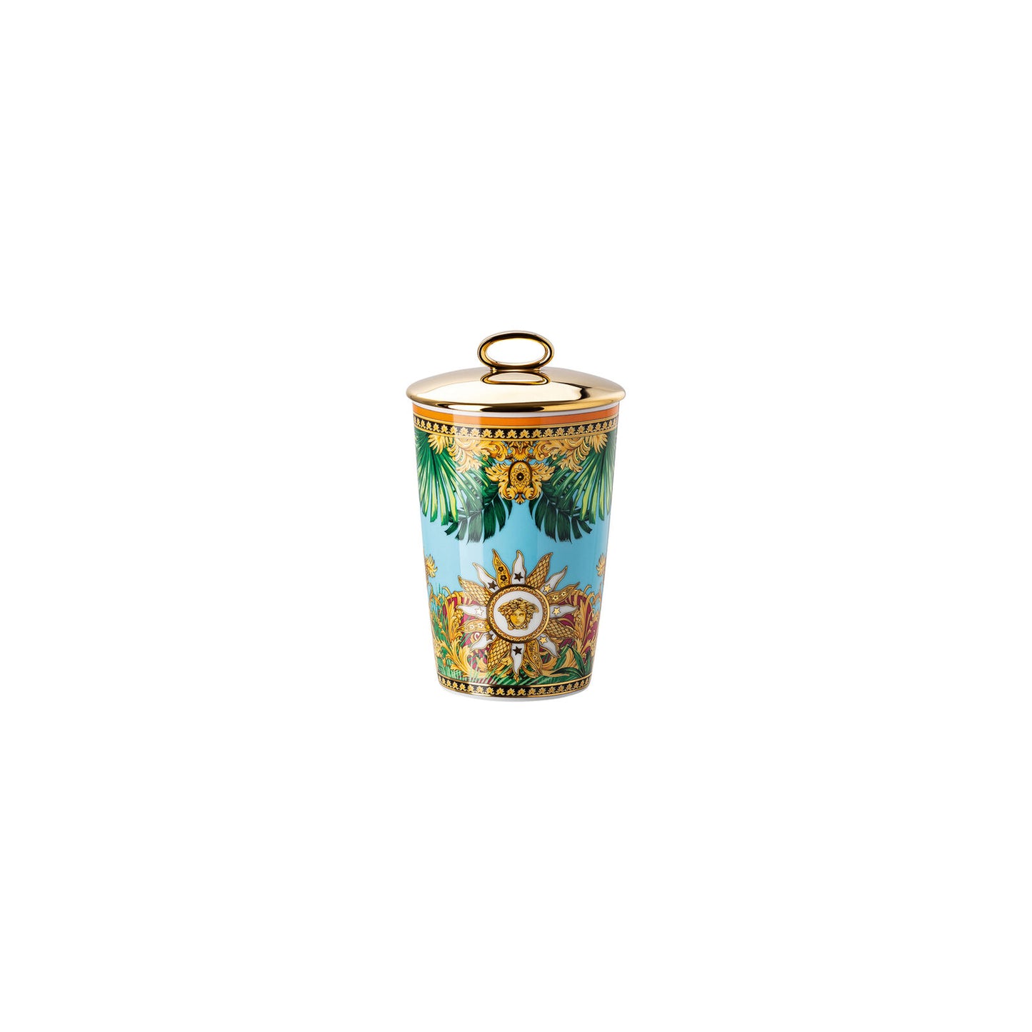 Versace Jungle Animalier Scented Candle Holder With Ring Lid