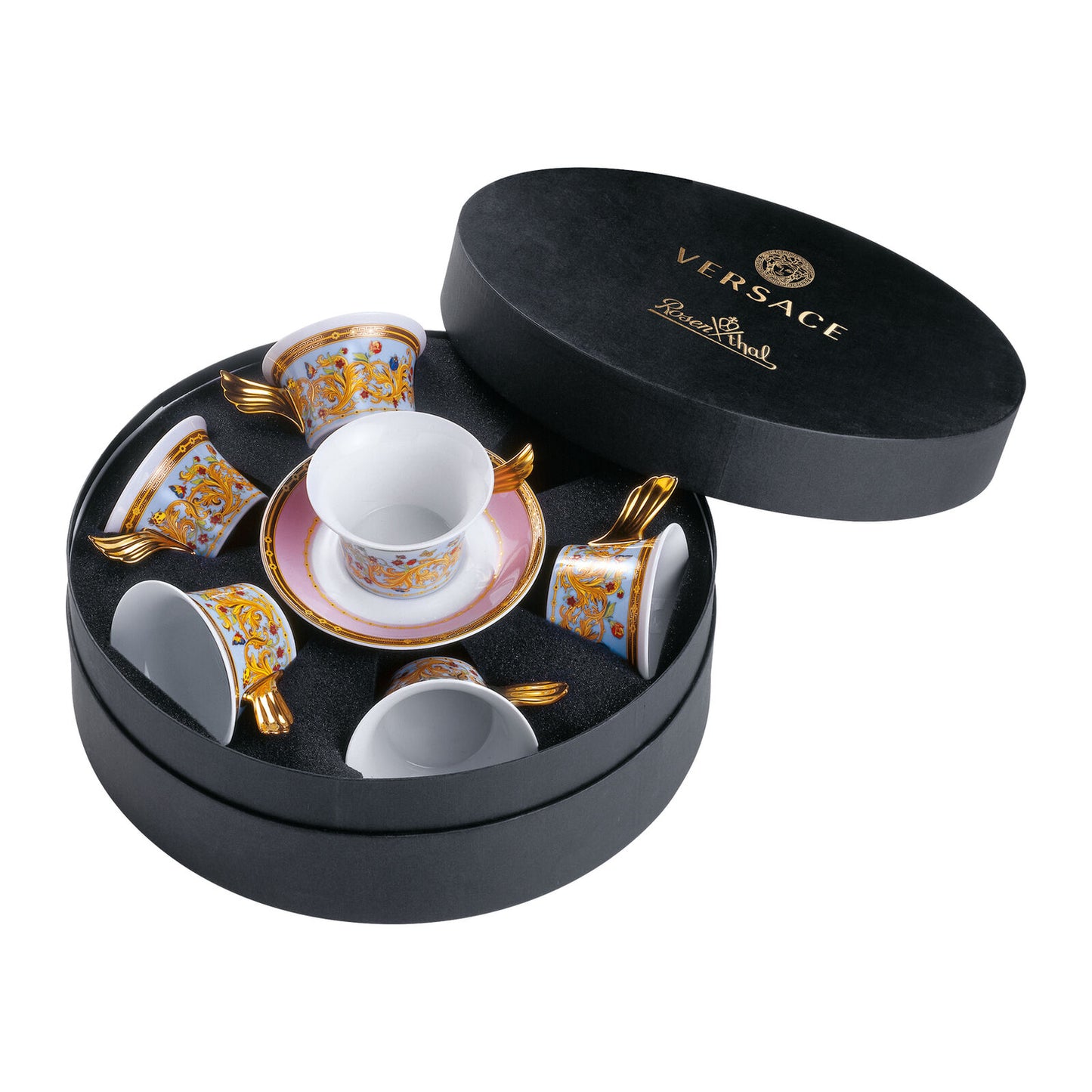 Le Jardin De Versace Tea Cup & Saucer Set For 6