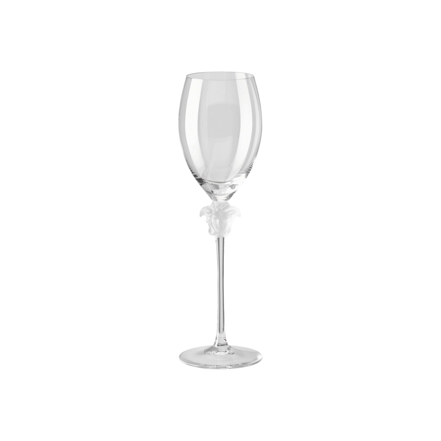 Versace Medusa Lumiere Crystal White Wine Glasses - Pair