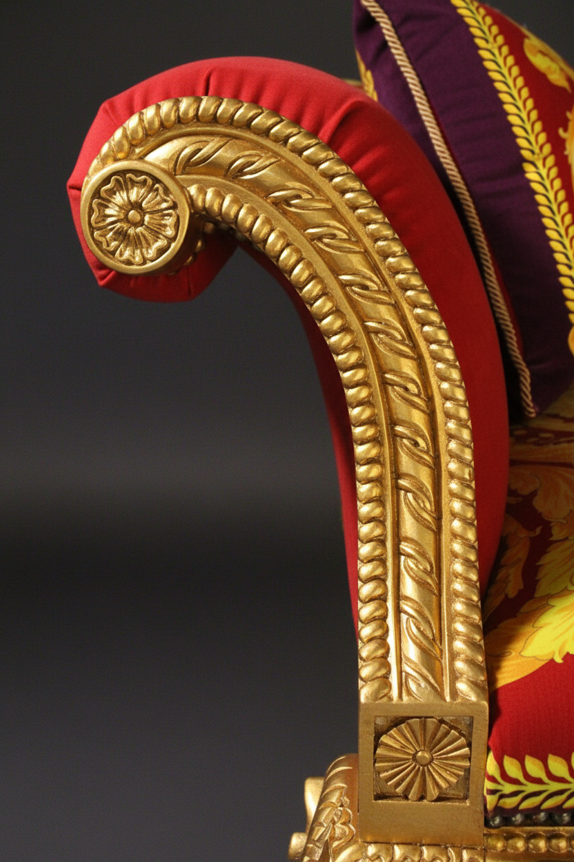 Ram's Head Gold Leaf Arm - Studio