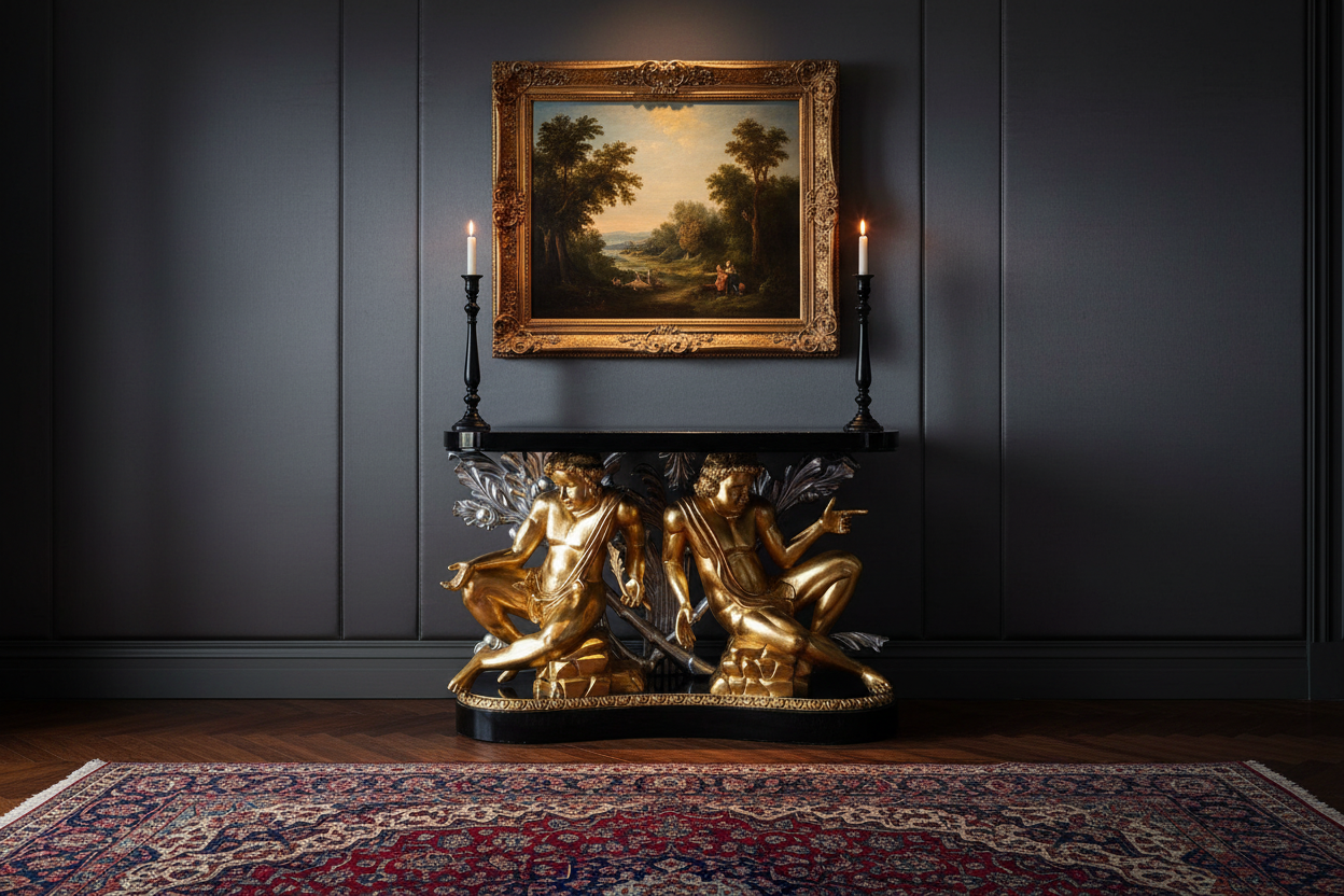 Russian Console – Dark Drawing Room
