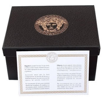 Versace Gold Paper Roll Holder Die-Cast Bronze, 24K Gold Plated