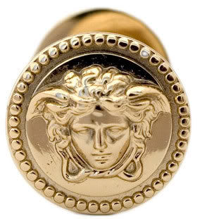 Versace Medusa All-Purpose Knobs In 24K Gold Plated - Pair