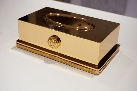 Versace Napkin Tissue Dispenser Versace Medusa Classic Gold