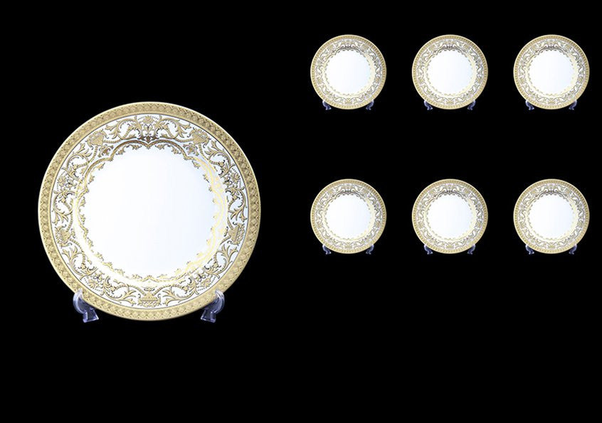 Porcelain Dinnerware In Empire White Gold 26-Piece Set