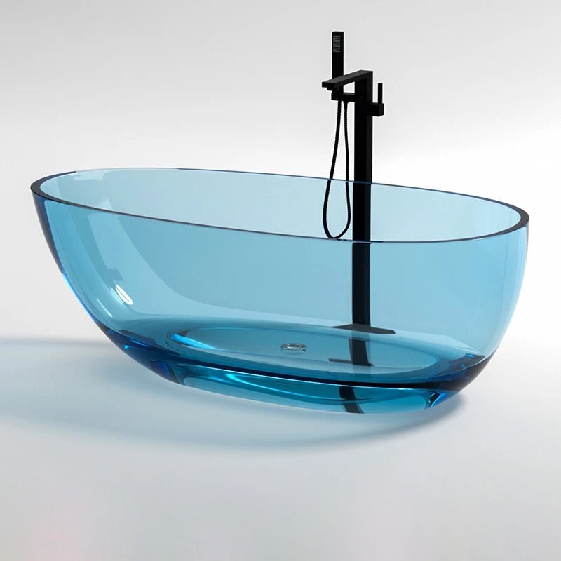 Free Standing Clear Transparent Modern Style Bathtub