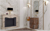 Bathroom Tiles - Versace Tiles & Sink - Project Greca