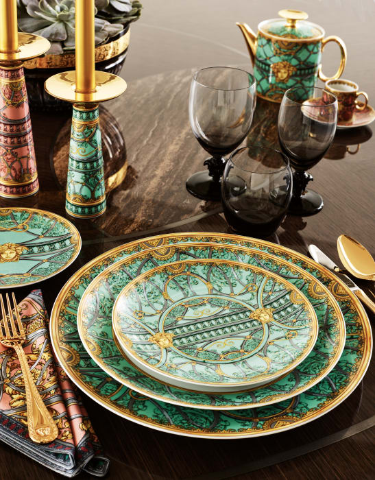 Versace Rosenthal La Scala Del Palazzo- Verde - 5-Piece Place Setting 2018 Collection