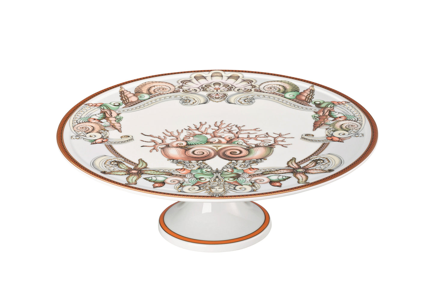 VERSACE ROSENTHAL LES ÉTOILES DE LA MER TART PLATTER ON FOOT