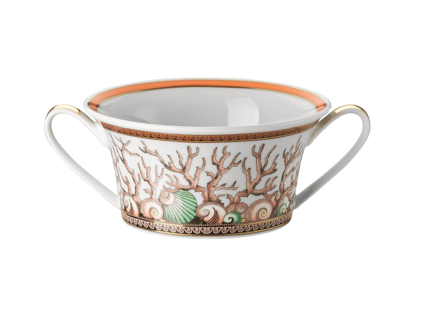 Versace Rosenthal Les Étoiles De La Mer Cream Soup Cup & Saucer