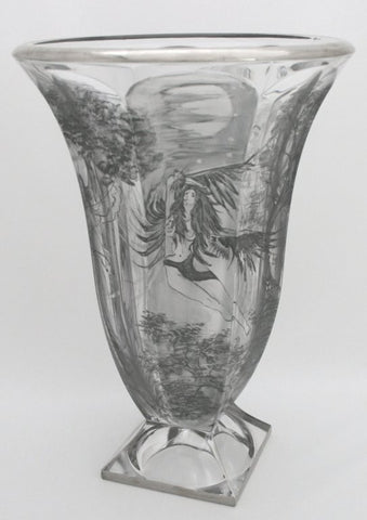 Unique Vase In Midnight Flight Vase Panel