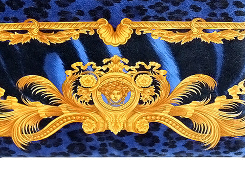 Ottoman Custom-Made Covered in Versace Velvet Fabric