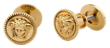 Versace Medusa All-Purpose Knobs In 24K Gold Plated - Pair