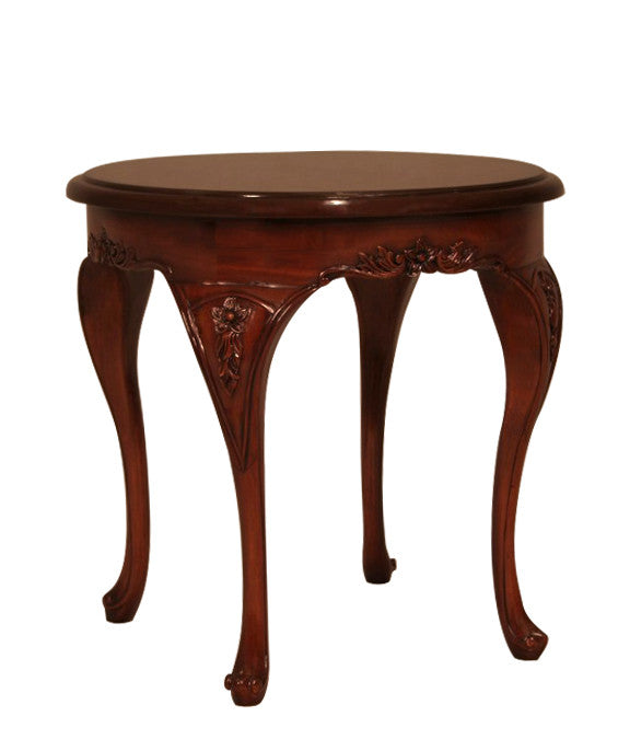 Table Queen Anne Lamp Table In Solid Wood Mahogany