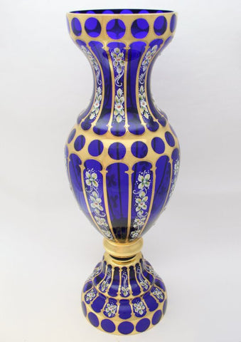 Vase Decor - Renaissance Great Blue Gold 66cm H x 26cm W