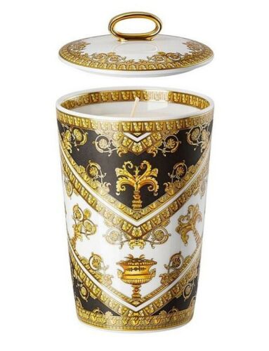 Versace I Love Baroque Scented Table Candle Holder With A Ring Handle Lid