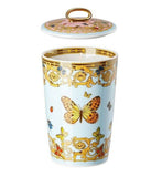 Rosenthal Versace Table Candle Le Jardin With A Ring Handle Lid