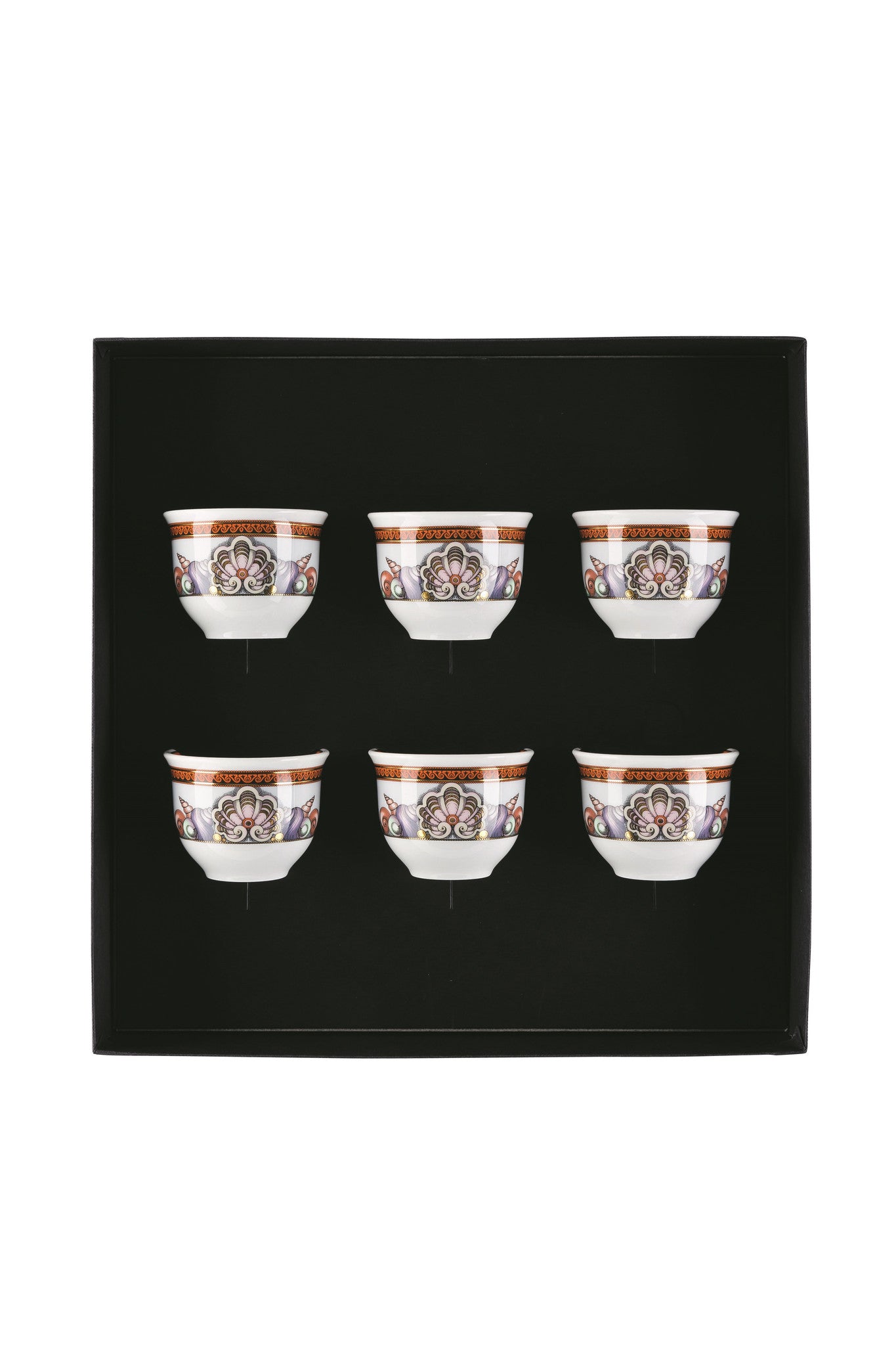 Versace Rosenthal Les Étoiles De La Mer Mugs Small Without Handle - 6pc. Set