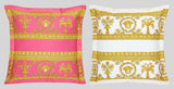 Versace Baroque Medusa Pillow Pink-White Reversible Square