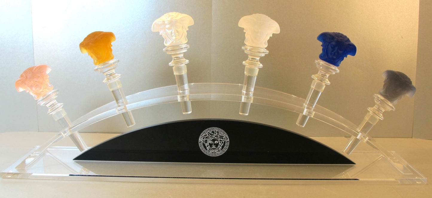 Versace Rosenthal wine Bottle Stopper Display Holder