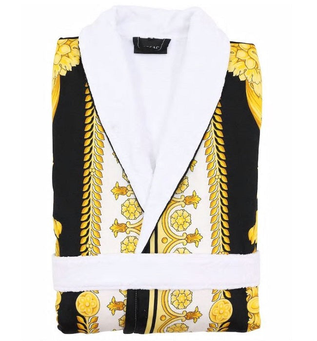 Versace Crete de Fleur Medusa Crown Bathrobe