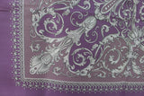 Sofa Custom Vanitas Loveseat In Versace Violet Baroque Fabric
