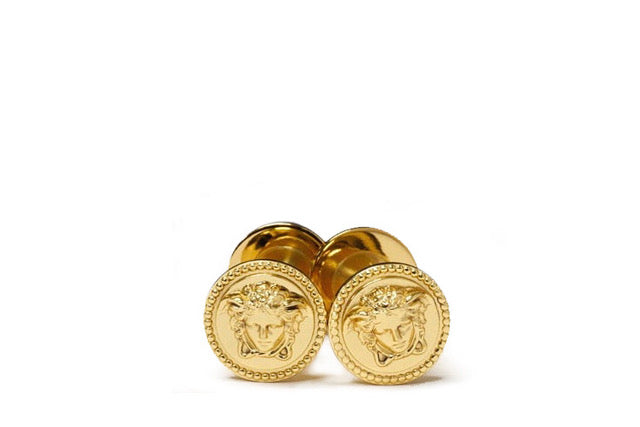 Versace Medusa All-Purpose Knobs In 24K Gold Plated - Pair