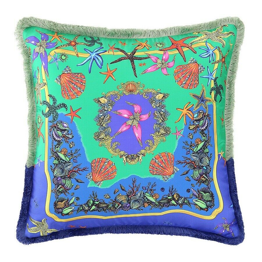 Versace Tresors de la Mer Square Pillow - Multi Color