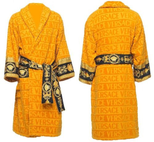 Versace Baroque & Robe Medusa Bathrobe - Gold