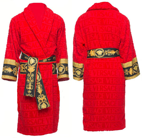 Versace Baroque & Robe Medusa Red Bathrobe