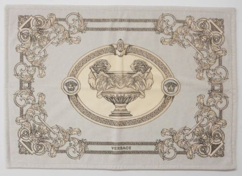 Versace Medusa Le Baroque Bath Mat - Light Grey 50cm x70cm