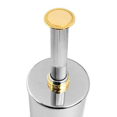 Versace Gold and Chrome Brush Holder