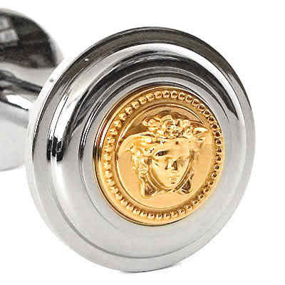 Versace Gold and Chrome Curtain Stopper