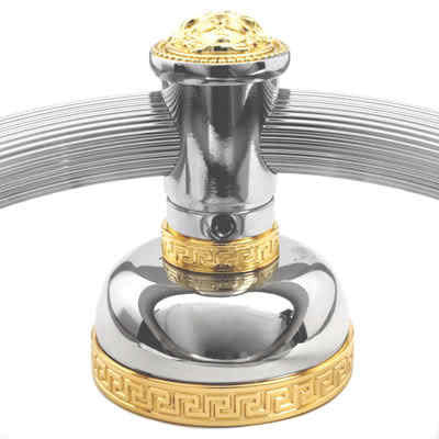 Versace Gold and Chrome Ring Towel Holder