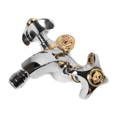 Versace Gold and Chrome Single Hole Bidet Set