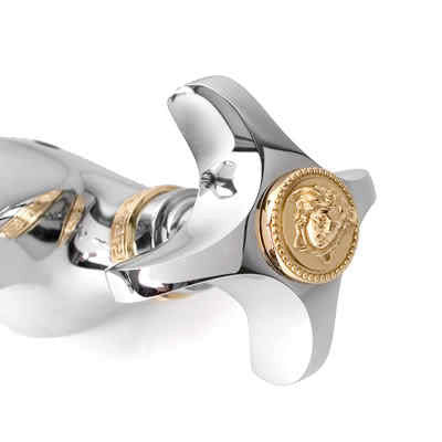 Versace Gold and Chrome Single Hole Bidet Set