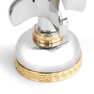 Versace Gold and Chrome Three-Hole Bidet Set