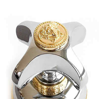 Versace Gold and Chrome Three-Hole Bidet Set